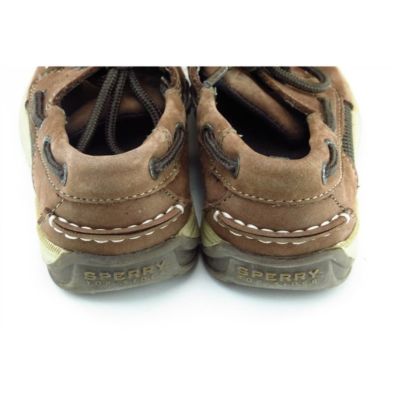Sperry Top-Sider Toddler Boys 11 Medium Brown Boat Shoe Leather Intrepio - Picture 4 of 8